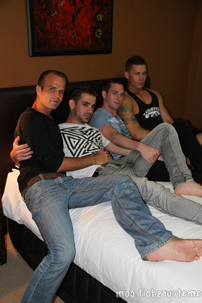 20P Henry Hunk, Leo Rocca, Tate Ryder y Will Weiner follan en una orgía gay amateur
