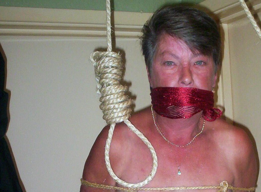 16P Compilation of mature ladies being restrained with rope at Halloween