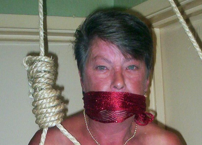 16P Compilation of mature ladies being restrained with rope at Halloween