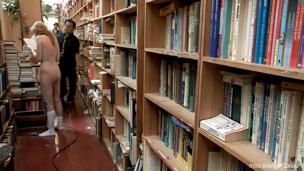 20P Nerd with nice tits Marie McCray gets her hole destroyed in a library gangbang