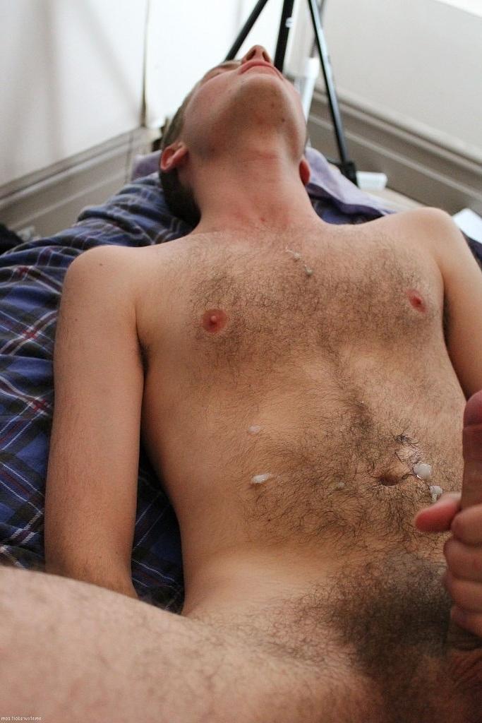 20P Filthy skinny twink Arthur Candy shows his big cock and masturbates