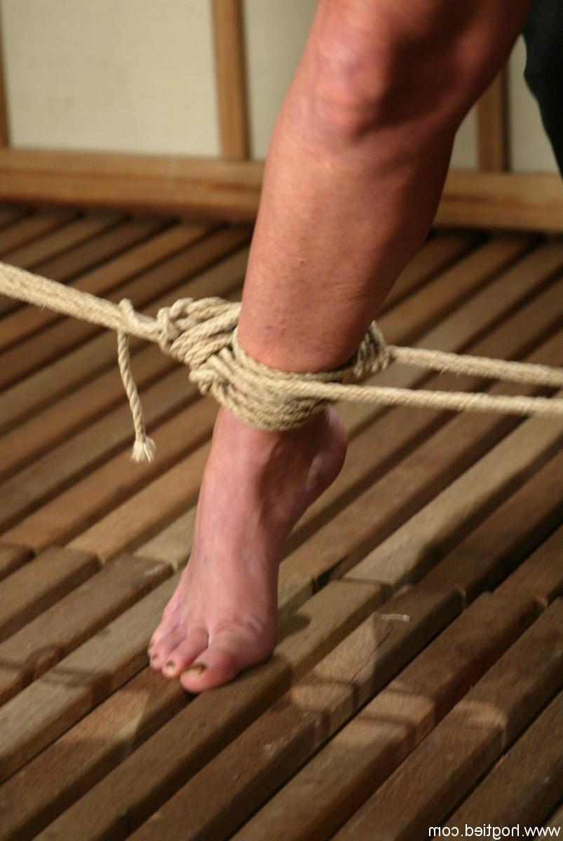 20P Brunette mature Maria Shadoes enjoys a bondage session with an old dom
