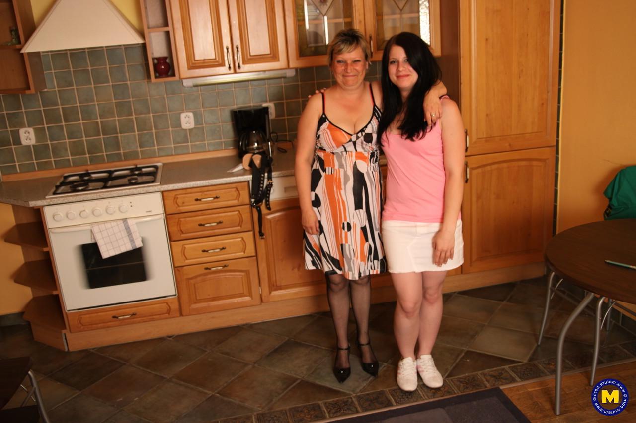17P Mature lesbian gets licked out and banged by younger girl wielding a strapon