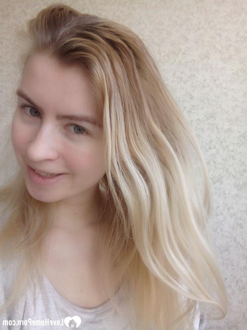20P Blonde babe with a pretty face shows her small tits and her big ass