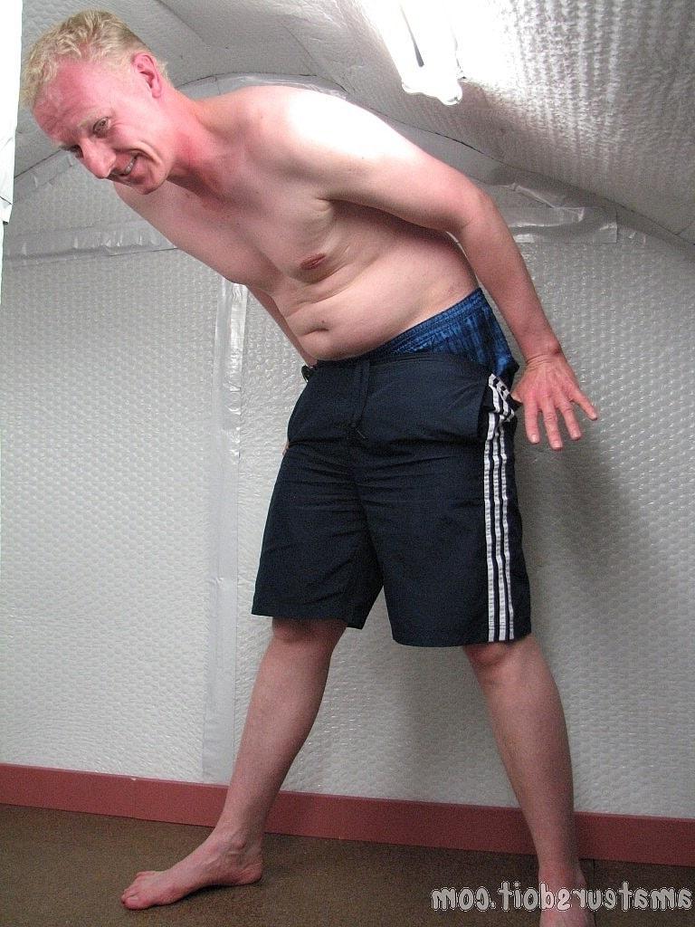 20P Horny gay blonde Kyle Gusher strips, masturbates and cums on the floor