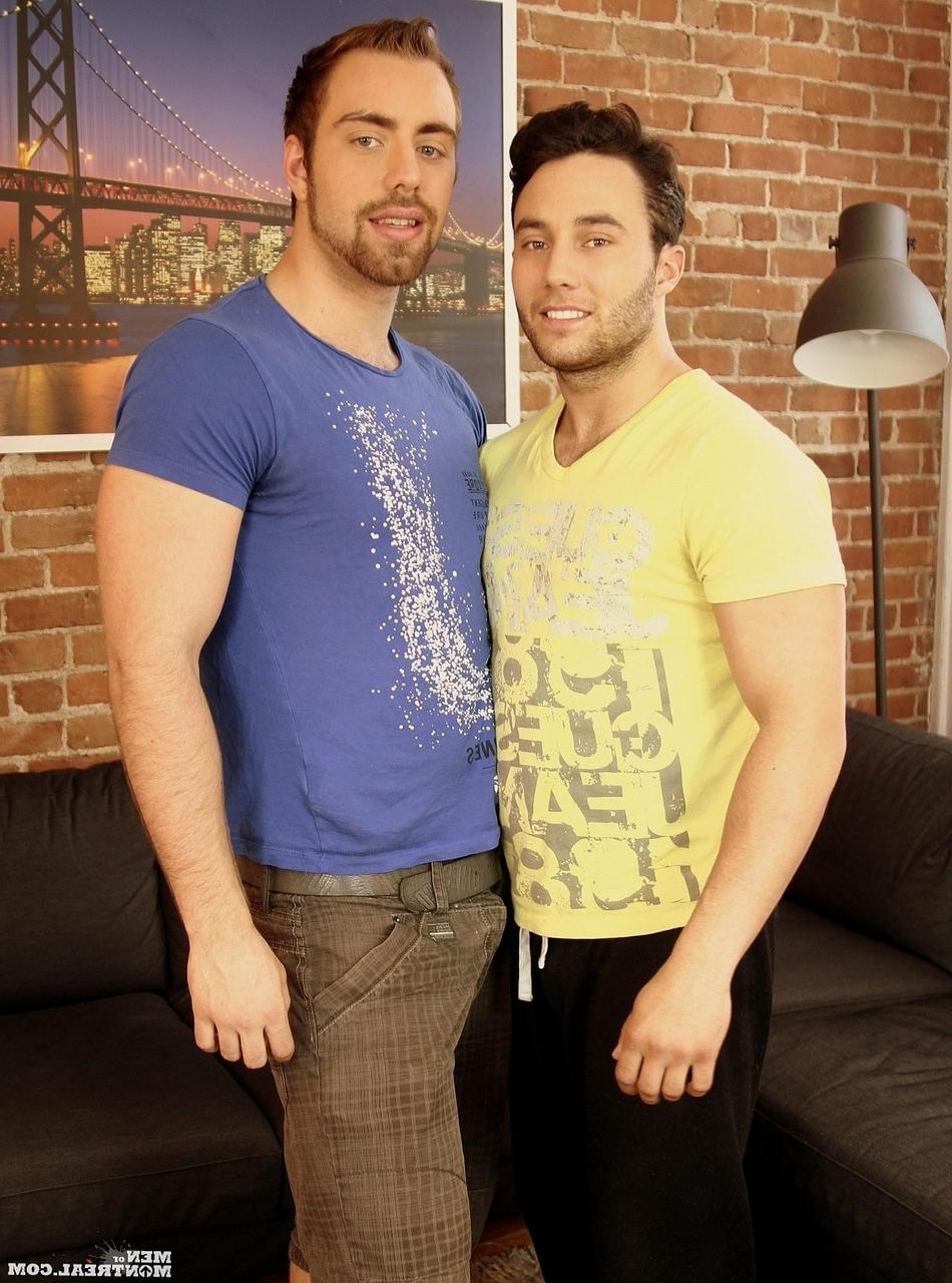 20P Gay men Nicolas Potvin & Alec Leduc have hardcore anal sex on the couch