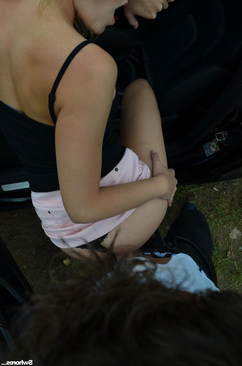 20P Blonde Czech Victoria Pure enjoying public sex with a perverted stranger