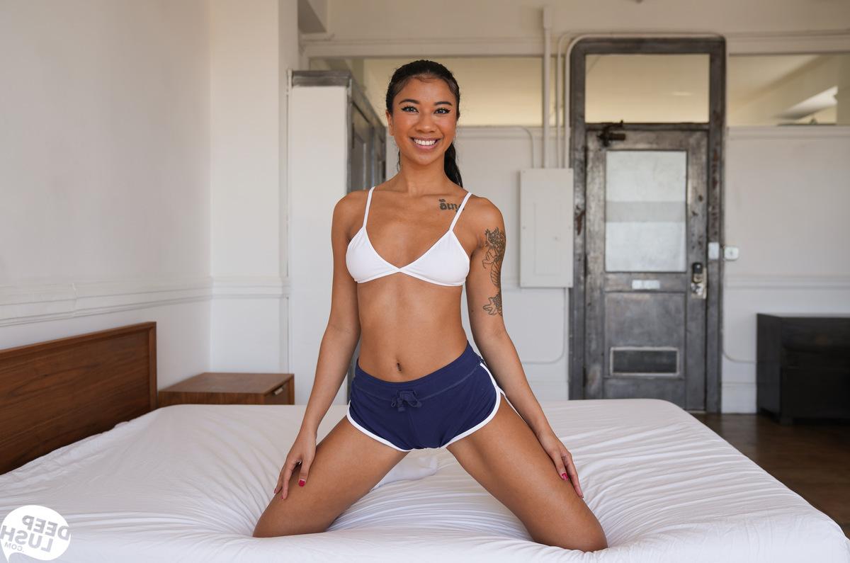 16P Isiah Maxwell and Ameena Green partake in black on black sex atop a bed
