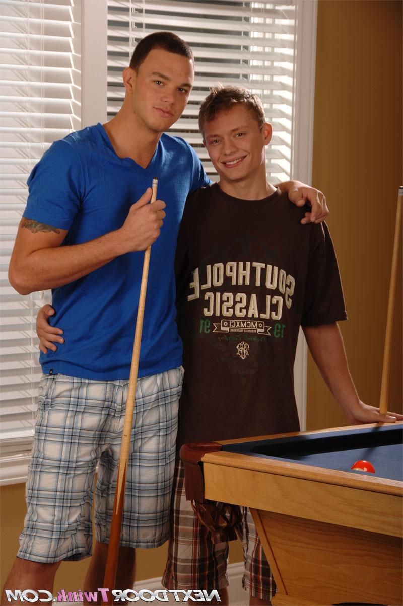 16P Gay couple giving each other head & having anal sex while playing pool