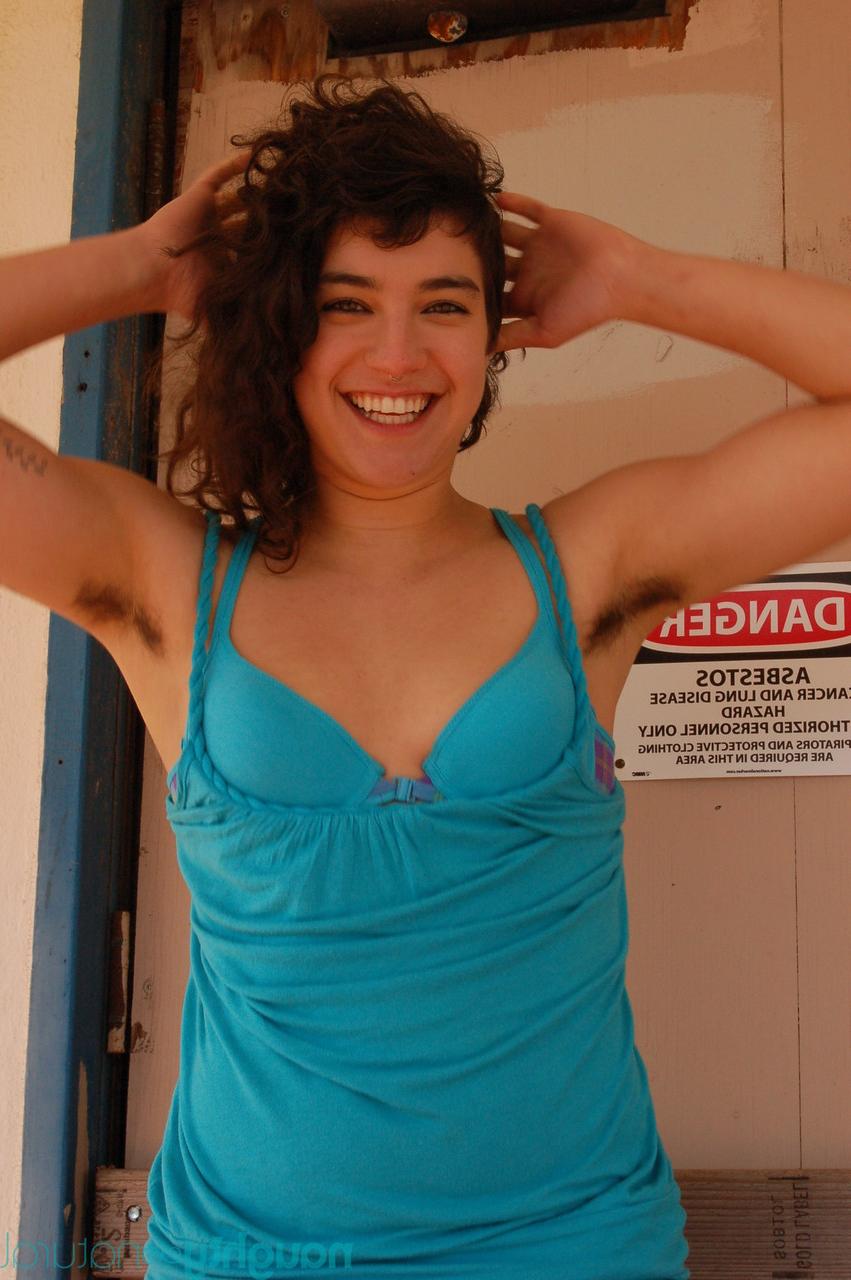 20P Curly haired amateur Bianca Stone exposing her welcoming hairy pussy