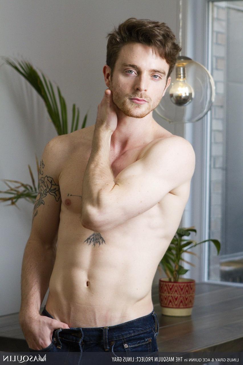 20P Gay hunks Linus Gray & Ace Quinn have hardcore anal sex after hot oral action
