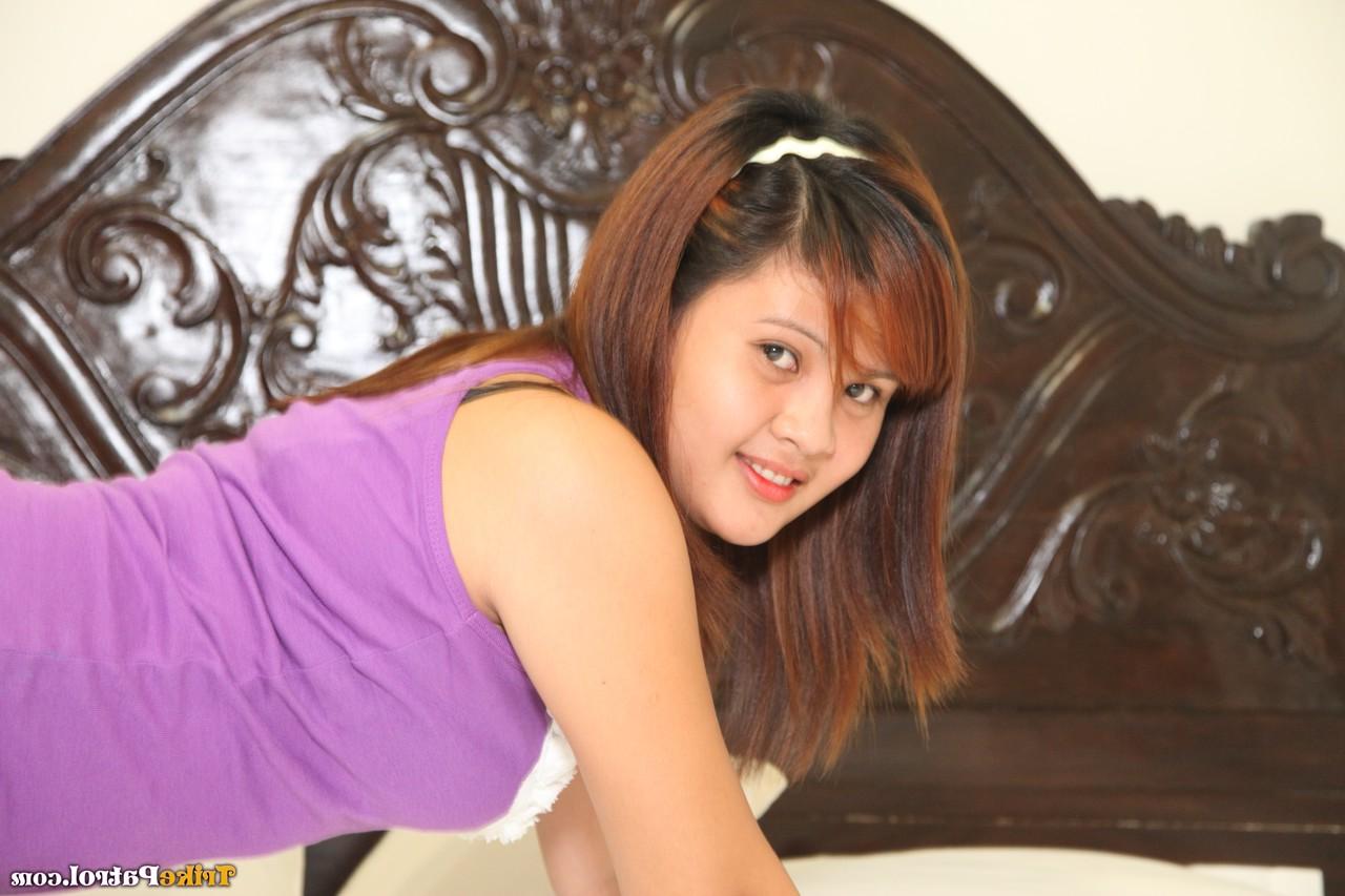 20P Beautiful Asian babe Chezka Kalaw teases while undressing for some POV sex