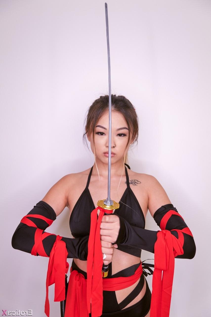 20P Petite Asian ninja Lulu Chu getting orally pleased and fucked hard