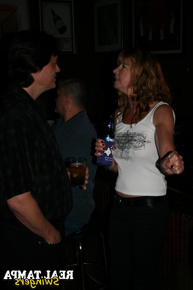 20P Horny matures with big juggs flaunt their bosoms in a night club
