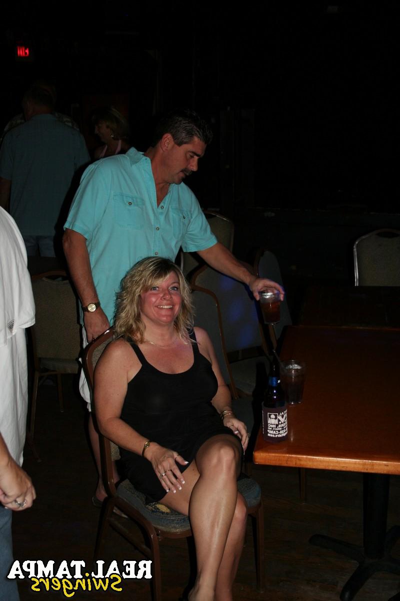 20P Horny matures with big juggs flaunt their bosoms in a night club