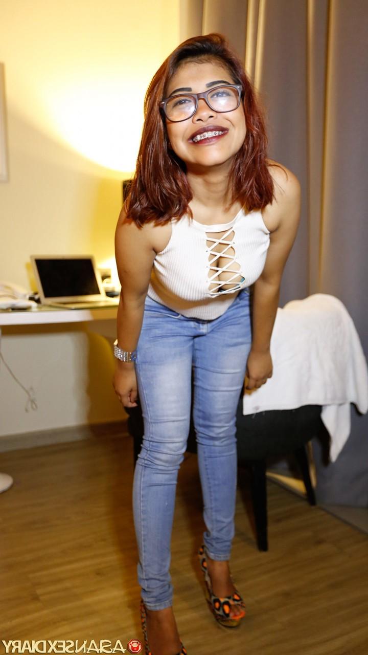 20P Charming Asian babe Lulu C enjoys POV hardcore sex after giving head