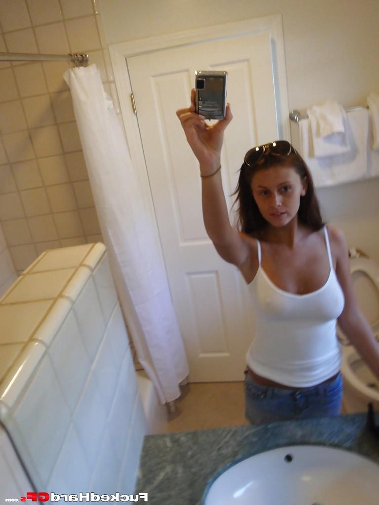 13P Pretty amateur Whitney likes to take selfies and show off her pussy