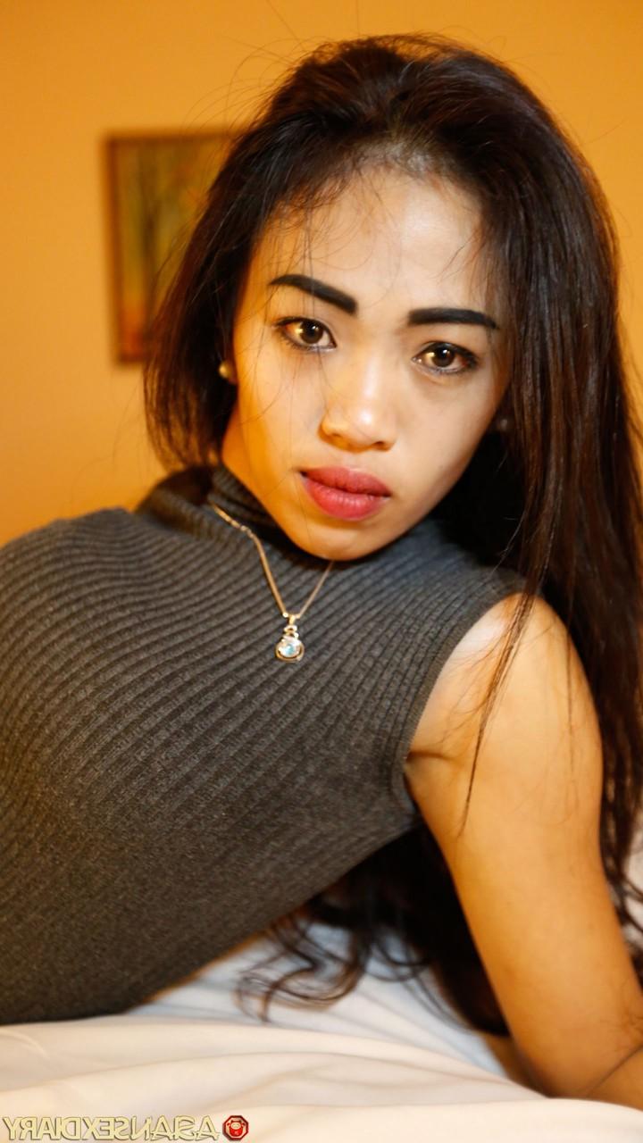20P Asian babe with tiny tits Winda B enjoys some POV doggystyle sex