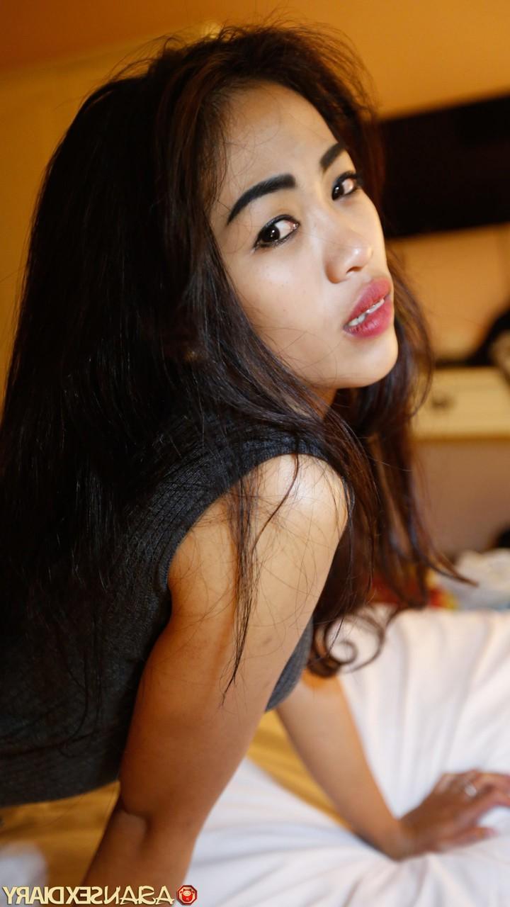 20P Asian babe with tiny tits Winda B enjoys some POV doggystyle sex