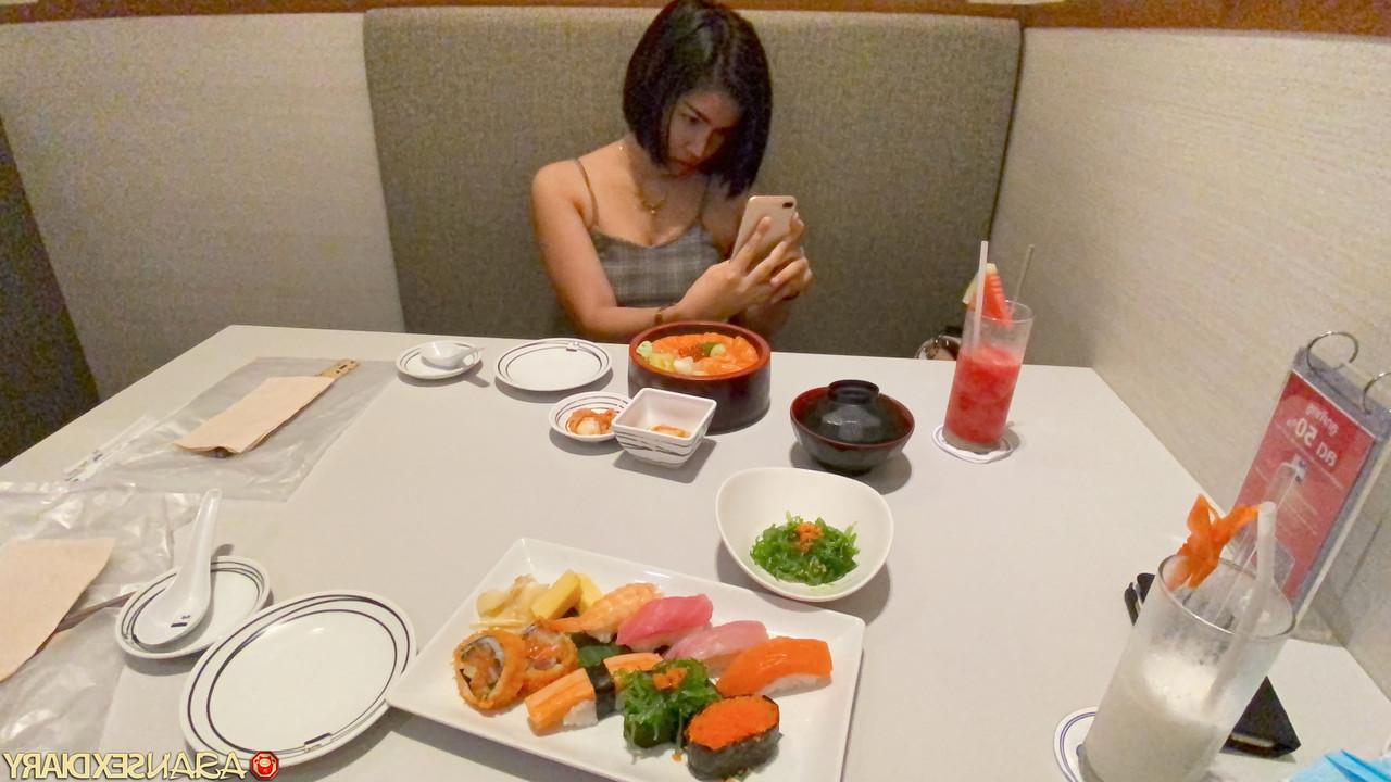 20P Pretty Asian babe Toei B teases in a sexy tight dress and gets a dicking
