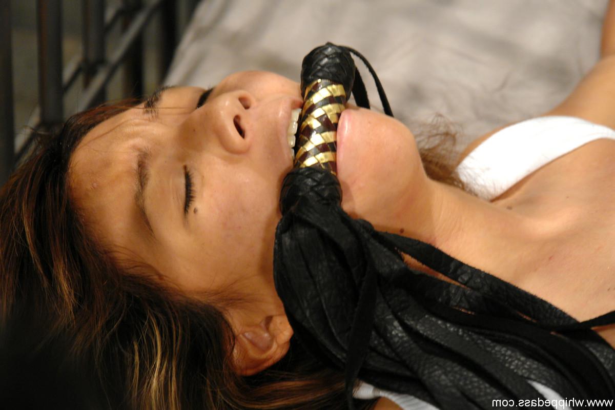17P Bound Asian Keeani Lei gets whipped & toyed by her busty lezdom Natali Demore