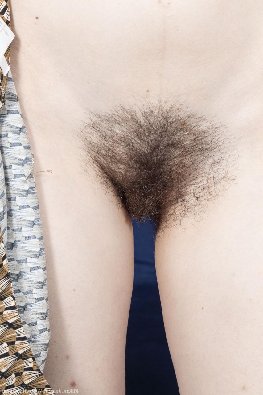 20P Naughty American Milena Juice tira selfies de sua virilha peluda e tira tiras