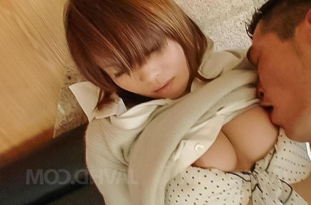 15P Japanese MILF Manika gets banged on a bed in black socks