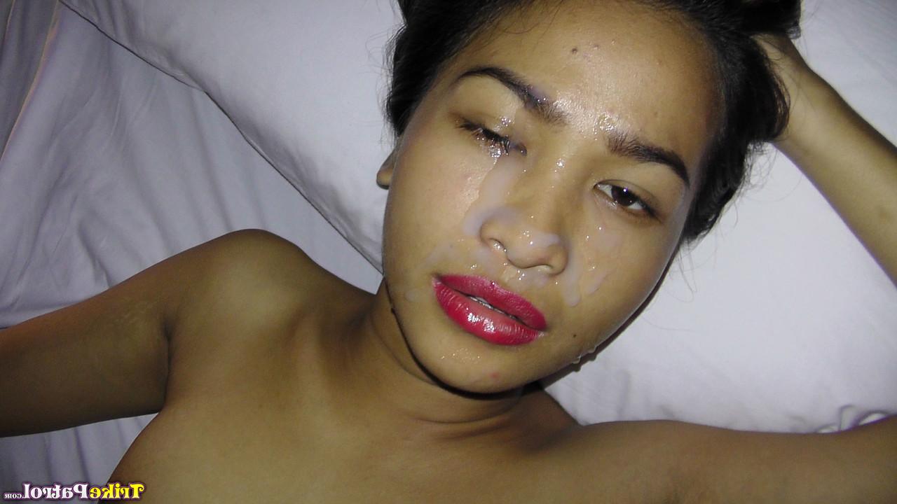20P Filipina babe Princess Escanilla undresses & sucks a knob before sex