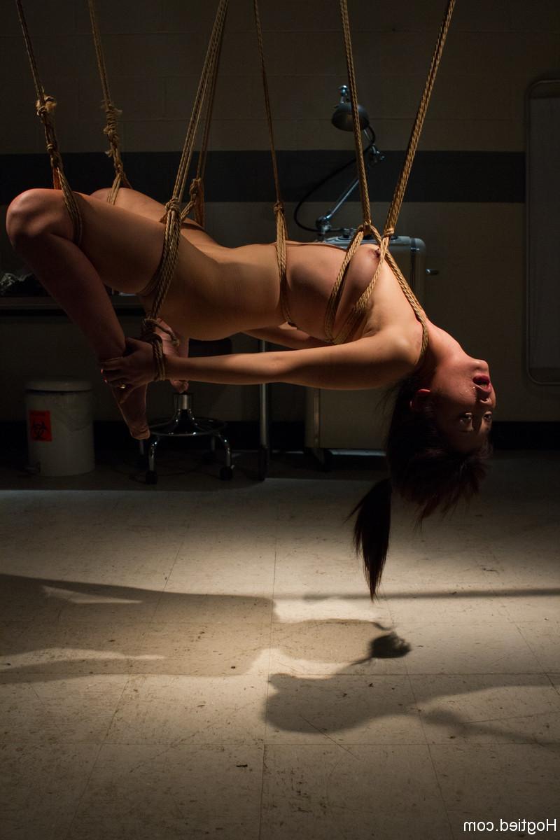 20P Submissive Japanese Marica Hase getting brutally toyed while bound