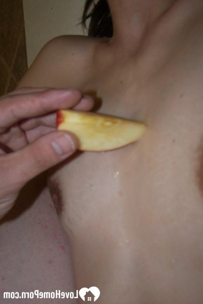 20P Alluring amateur enjoys hardcore sex while having foot fetish food play
