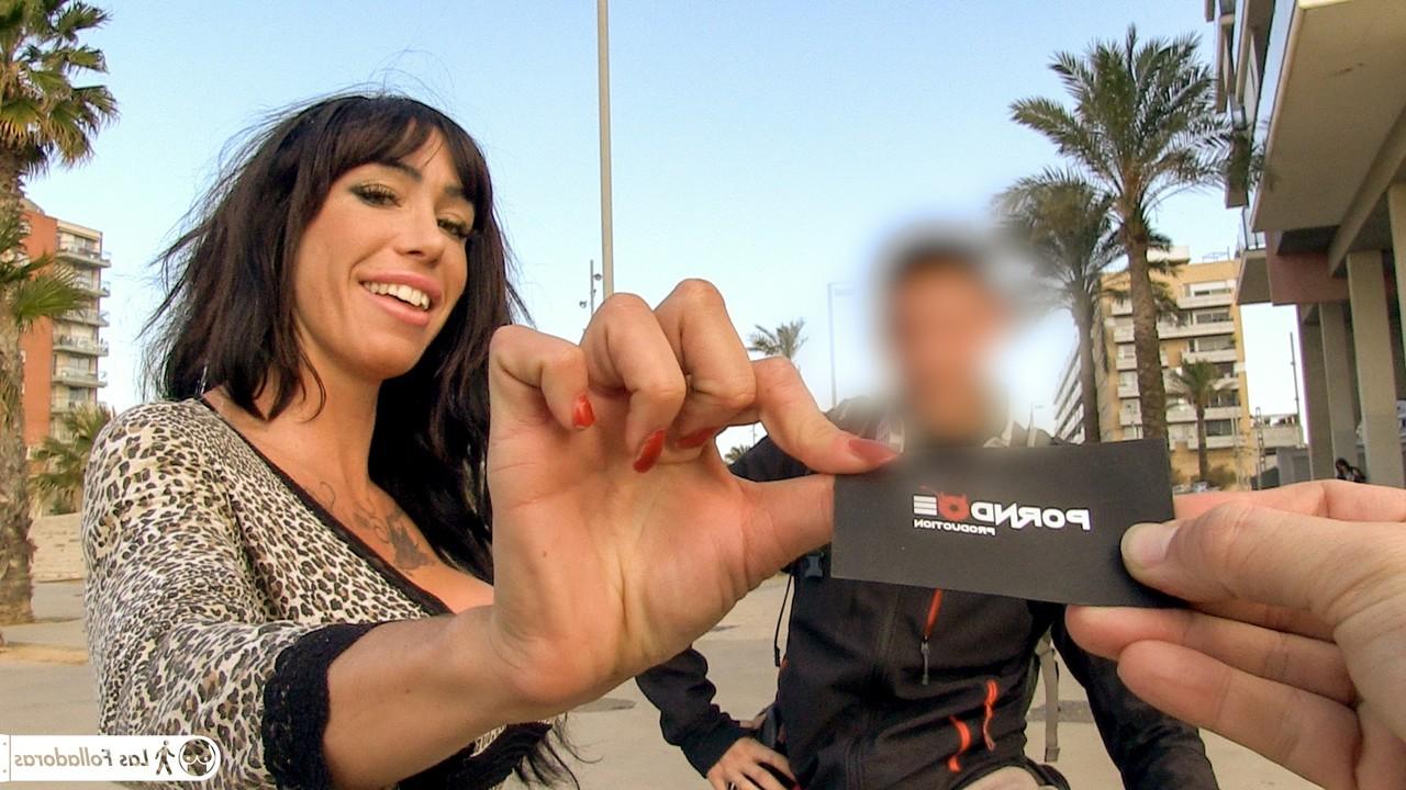 17P Busty MILF from Spain Suhaila Hard sucks stranger's dick like crazy whore
