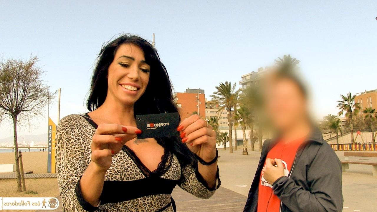 17P Busty MILF from Spain Suhaila Hard sucks stranger's dick like crazy whore