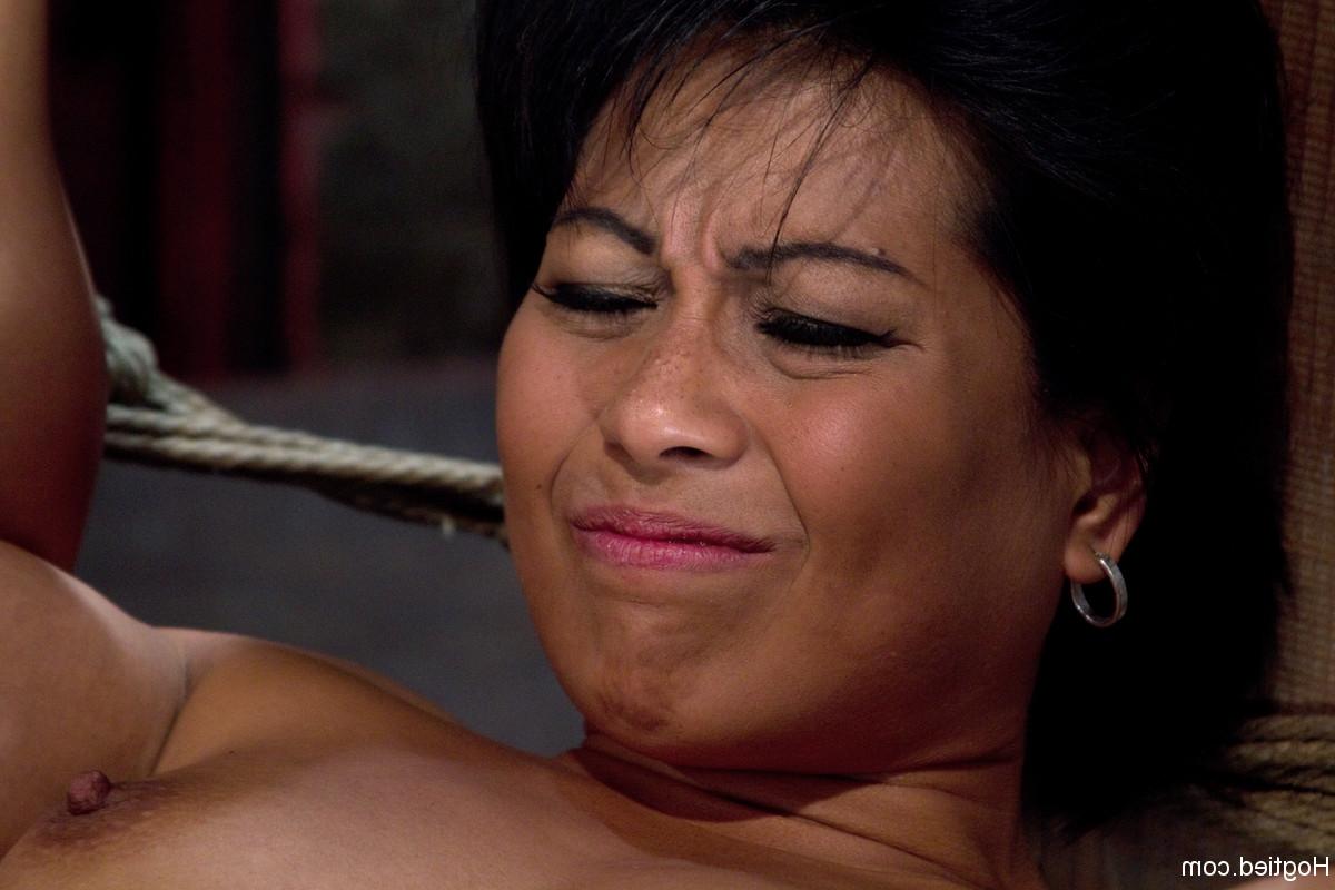 20P Tied up Asian MILF Max Mikita getting toyed to orgasm in the dungeon