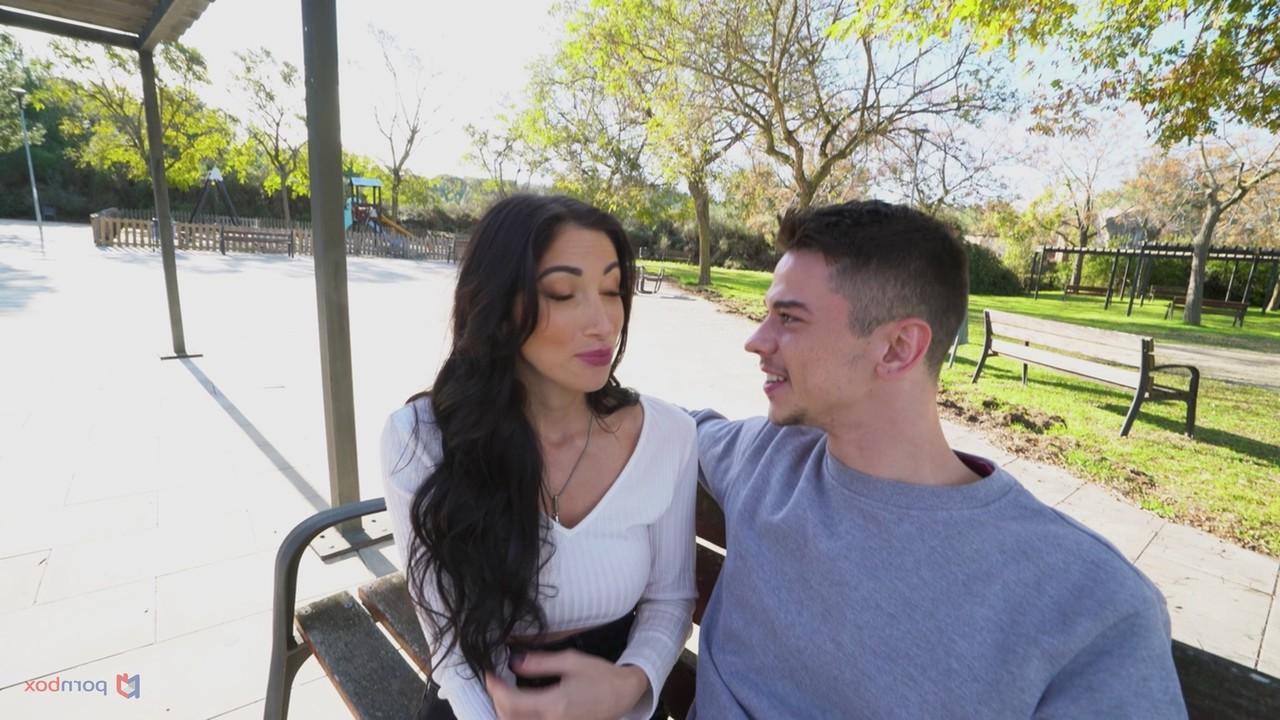 20P French vixen with big tits Clea Gaultier gets her pretty ass fucked in public