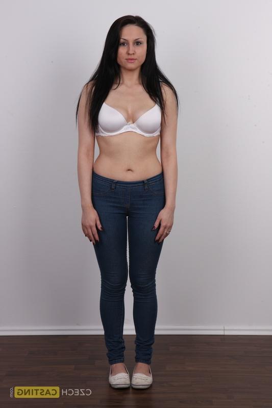 20P Brunette amateur Barbora models fully clothed and then stark naked