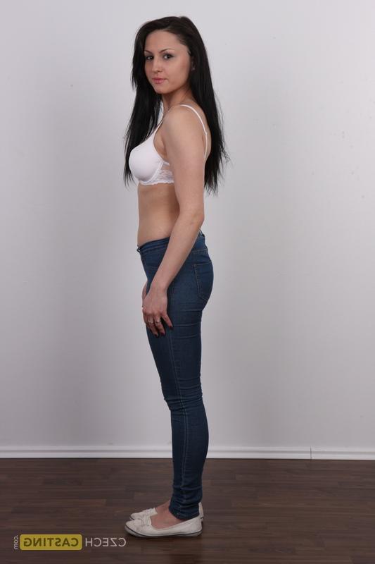 20P Brunette amateur Barbora models fully clothed and then stark naked