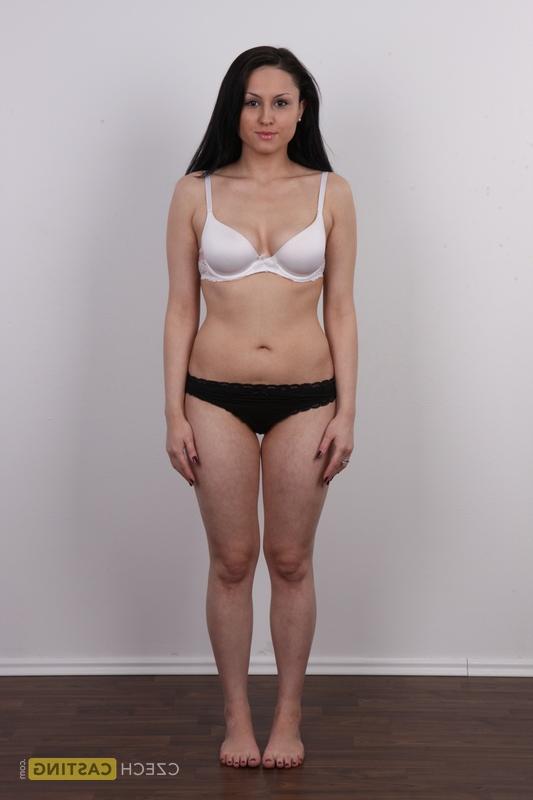 20P Brunette amateur Barbora models fully clothed and then stark naked