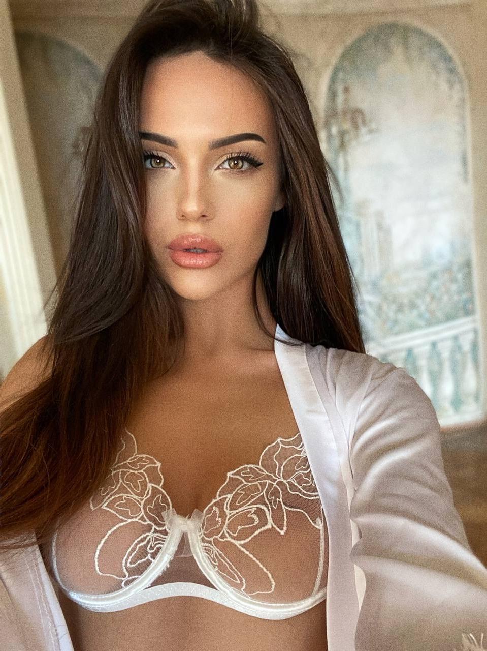 12P Stunning model Anastasia Vi teases with her perfect big tits & ass in lingerie