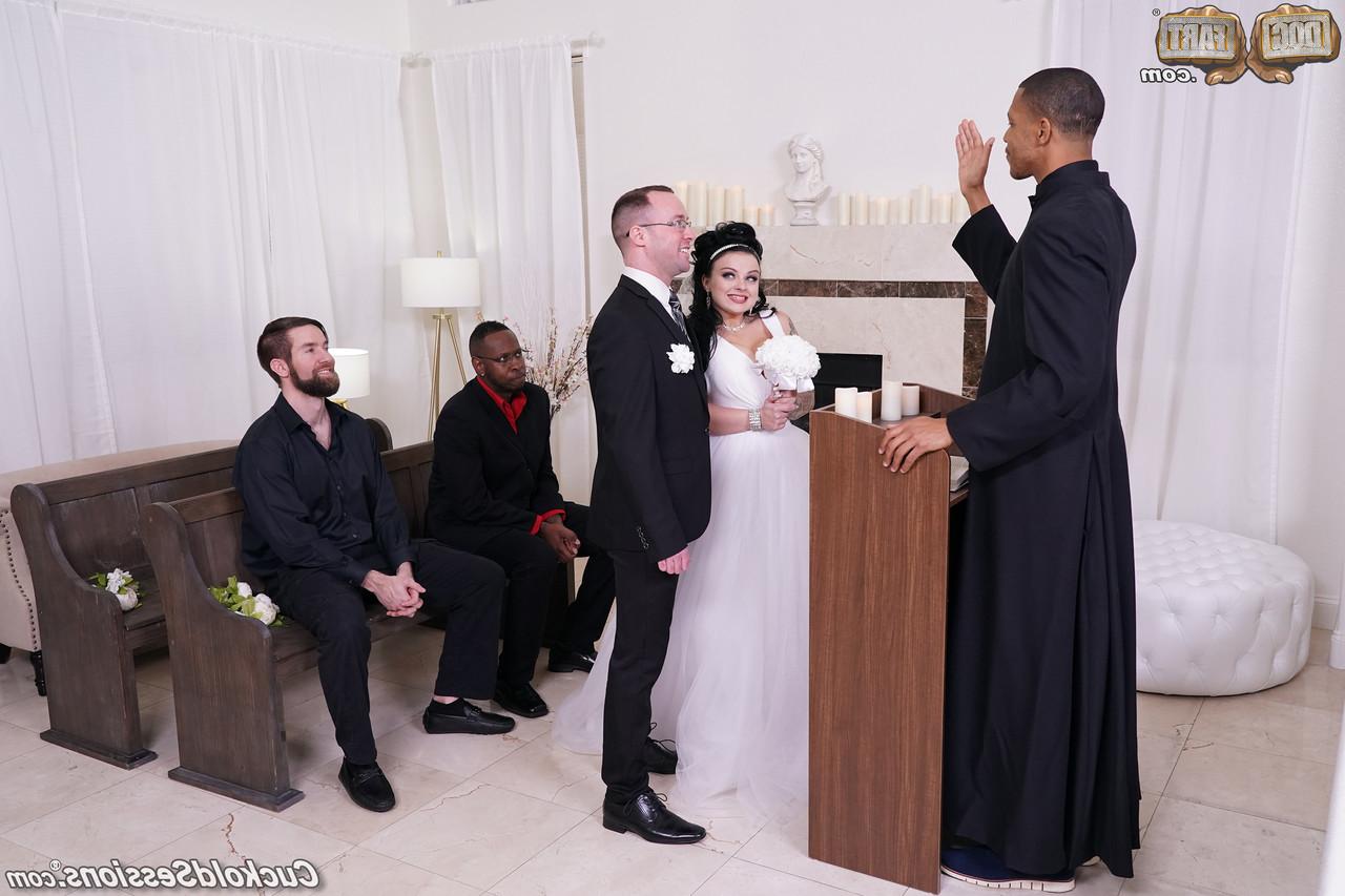 15P Payton Preslee gets married before interracial MMF sex in front of her husband