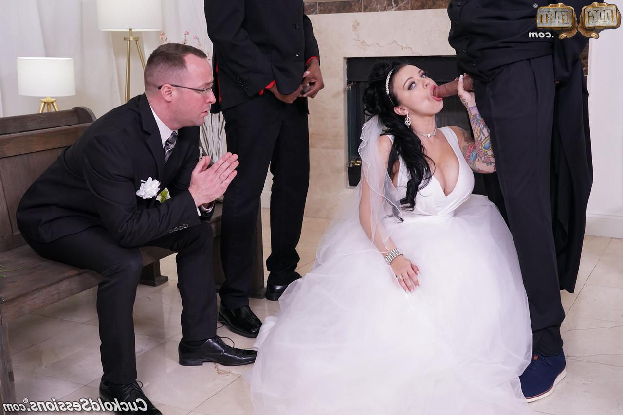 15P Payton Preslee gets married before interracial MMF sex in front of her husband