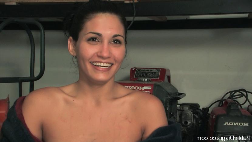 11P Nude brunette is restrained and humiliated before giving oral sex in a dungeon