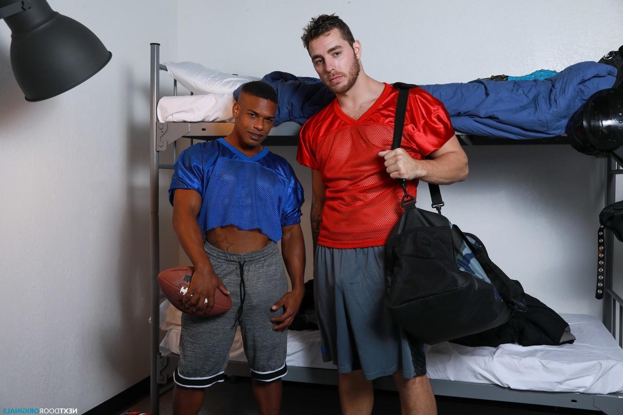 20P Gays Carter Woods and Adrian Hart strip and stuff each other's ass in IR sex