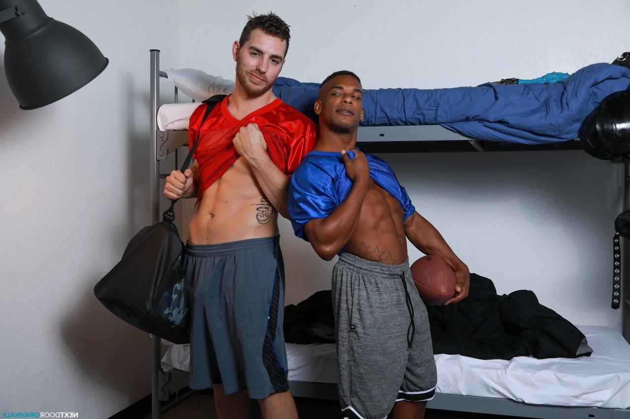 20P Gays Carter Woods and Adrian Hart strip and stuff each other's ass in IR sex