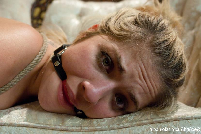 11P Petite blonde is ball gagged and tied up before hardcore sex begins