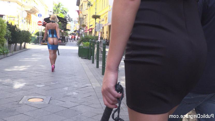 15P Nikki Thorn is humiliated in public before being gangbanged as well