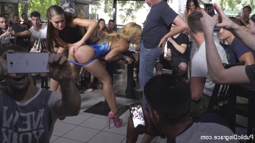 15P Nikki Thorn is humiliated in public before being gangbanged as well