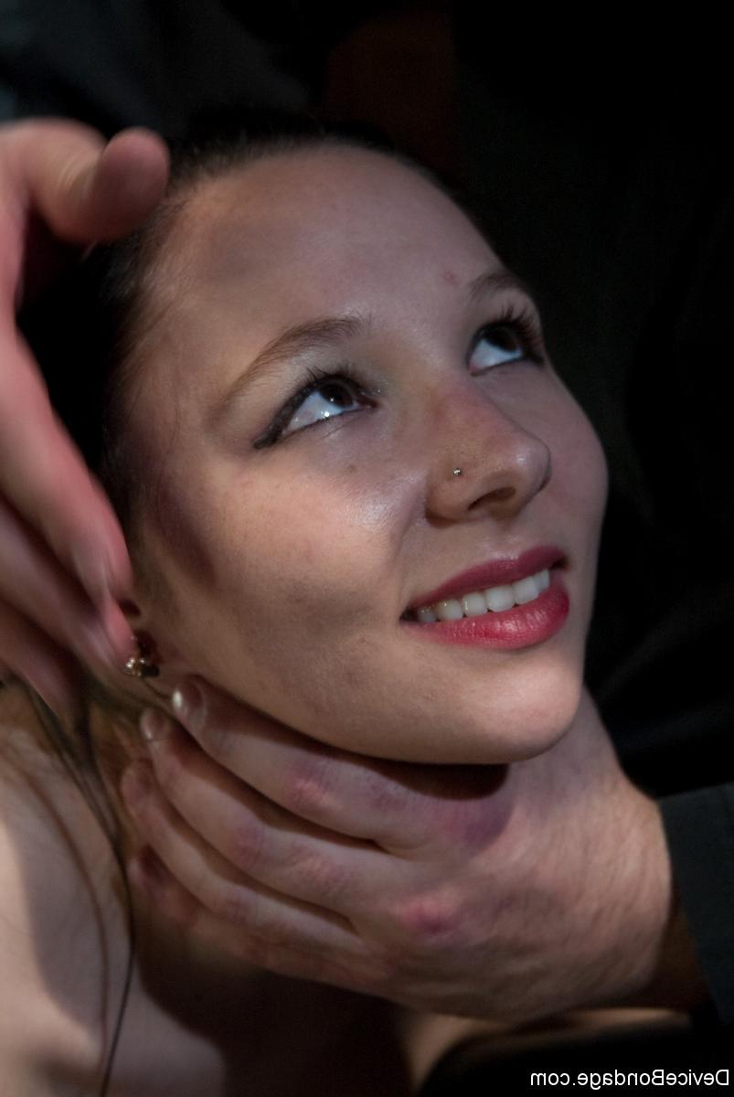 20P Maggie Mayhem gets whipped & toyed while tied to a custom metal bondage device