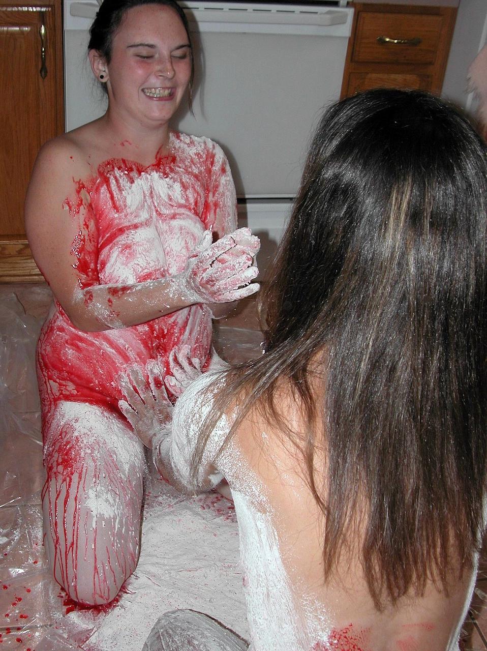 20P Mature lesbian Maria Maines has a kinky foodplay session with her sexy GF