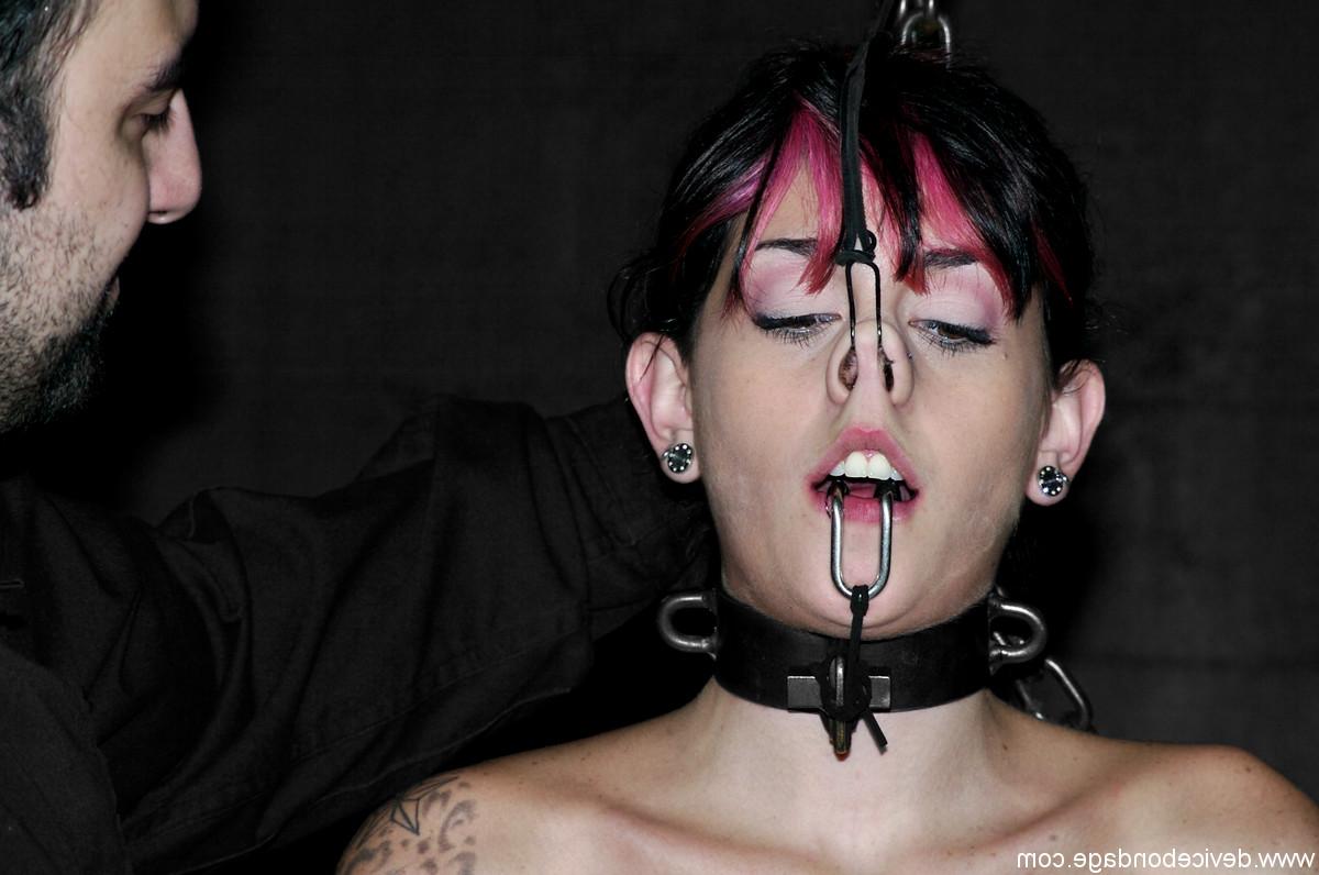20P Brunette babe Kayden Faye endures corporal punishment in bondage