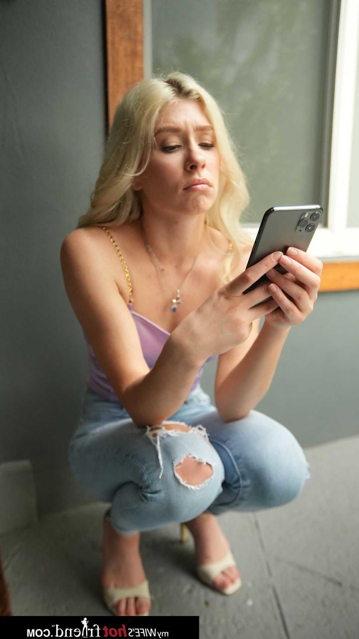 20P Blonde babe Anna Kovachenko enjoys a big dick deep inside her after sucking it